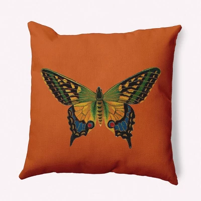 16"x16" Butterfly Square Throw Pillow - E By Design 7 16"x16" Butterfly Square Throw Pillow - E By Design - Image 5