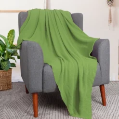 PiccoCasa 100% Cotton Soft Knit Bed Sofa Home Decor Throw Blankets -Home Textiles Store GUEST 444e211d b844 4fb7 9d0a cfa2ca98c73d