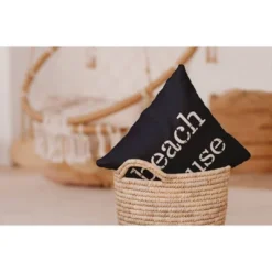 16"x16" 'beach House' Square Throw Pillow - E By Design -Home Textiles Store GUEST 447b24d3 7eef 48b4 8479 248726eb63a5