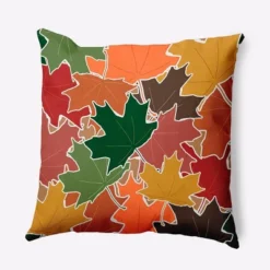 16"x16" Leaf Pile Square Throw Pillow - E By Design -Home Textiles Store GUEST 450177d4 7bac 4003 af83 1d859e35247f