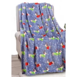 Noble House Christmas Festive And Cheery Holiday Super Soft Ultra Comfy Microplush Throw Blanket 50"x60" -Home Textiles Store GUEST 481bf8bb 0d67 4055 bbd0 bf6e54722675