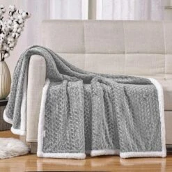 Kate Aurora Ultra Soft & Plush Herringbone Fleece Backing Sofa Accent Throw Blanket - 50 In. W X 60 In. L 9 Kate Aurora Ultra Soft & Plush Herringbone Fleece Backing Sofa Accent Throw Blanket - 50 In. W X 60 In. L -Home Textiles Store GUEST 4afe096e a5c1 435e 8cb8 c8d41cc76fe8