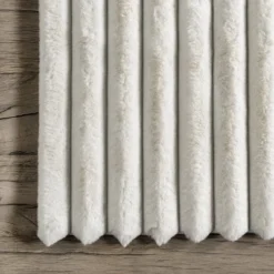 NuLOOM Kai Stripe Faux Rabbit Machine Washable Area Rug -Home Textiles Store GUEST 4ba62d44 66a5 4aeb b3b8 a017be0c5c39