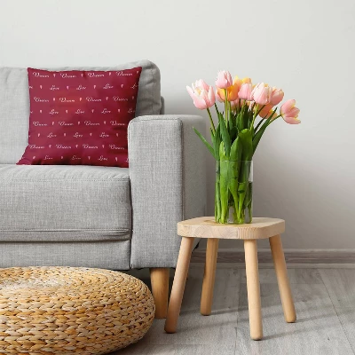 16"x16" Valentine's Day Love Dream Square Throw Pillow Buddha - E By Design: Indoor Decorative Cushion, Polyester Fill, Twill Fabric 4 16"x16" Valentine's Day Love Dream Square Throw Pillow Buddha - E By Design: Indoor Decorative Cushion, Polyester Fill, Twill Fabric - Image 2