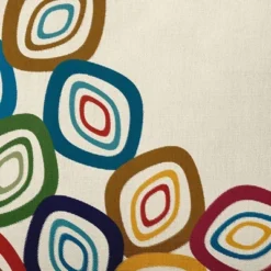 18"x18" Falling Leaves Square Throw Pillow Ivory - E By Design