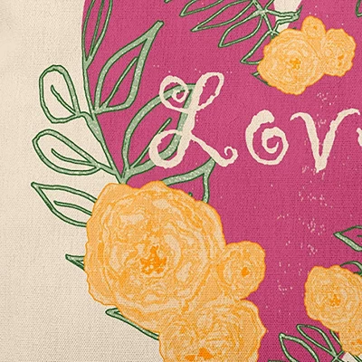 16"x16" Valentine's Day Love And Roses Square Throw Pillow Pink - E By Design: Indoor Decorative, Polyester 3 16"x16" Valentine's Day Love And Roses Square Throw Pillow Pink - E By Design: Indoor Decorative, Polyester