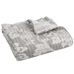 Sanira Taupe Floral Quilted Throw - Levtex Home 5 Sanira Taupe Floral Quilted Throw - Levtex Home -Home Textiles Store GUEST 4e532e49 f722 48f7 bc39 d7a4fa4a3321