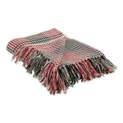 50"x60" Houndstooth Plaid Throw Blanket - Design Imports -Home Textiles Store GUEST 4eb7b4a6 1d66 46fd 958e eebccdc8b2f6