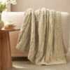 Amelie Home Cable Knitted Throw Blanket For Couch, Chenille Chunky Knit Throw Blanket -Home Textiles Store GUEST 517e8bcd ac86 4d32 aede ccef1761b6d7