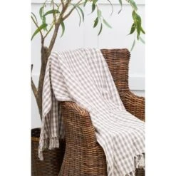 Carol & Frank 50" X 60" Gingham Check Throw Blanket Collection -Home Textiles Store GUEST 53101b44 83ce 44a2 ac30 27fd8042c709