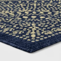 Butterfield Woven Novelty Area Rug Navy - Threshold™