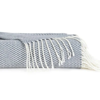 Soft Herringbone Throw Blanket With Fringe 50" X 60" - Becky Cameron 3 Soft Herringbone Throw Blanket With Fringe 50" X 60" - Becky Cameron