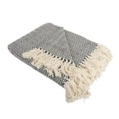 50"x60" Chevron Handloom Throw Blanket - Design Imports -Home Textiles Store GUEST 5a56494f ad16 4eda bd9d 78792eeb5869