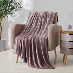 Kate Aurora Ultra Soft & Plush Ogee Damask Fleece Throw Blanket Covers - 50 In. W X 60 In. L -Home Textiles Store GUEST 5c0d2dd7 ed07 4f1c b95a d99546783879