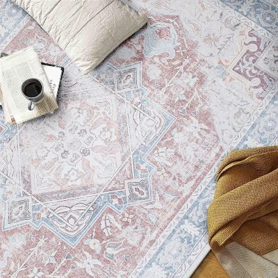 World Rug Gallery Distressed Boho Machine Washable Area Rug 10 World Rug Gallery Distressed Boho Machine Washable Area Rug - Image 8