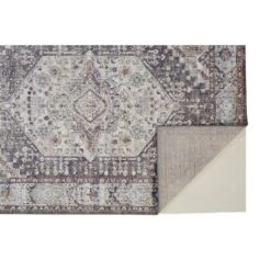 Armant Traditional Medallion, Purple/Gray/Ivory, 2' X 3' Accent Rug -Home Textiles Store GUEST 5cd0df03 2145 4e86 8310 55246dfff791