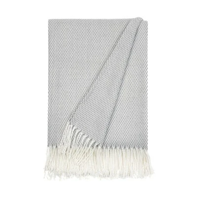 Soft Herringbone Throw Blanket With Fringe 50" X 60" - Becky Cameron 12 Soft Herringbone Throw Blanket With Fringe 50" X 60" - Becky Cameron - Image 10