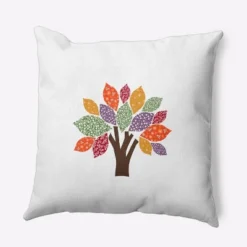 16"x16" Printed Quilt Tree Square Throw Pillow - E By Design 17 16"x16" Printed Quilt Tree Square Throw Pillow - E By Design -Home Textiles Store GUEST 5d8aeec2 f480 4abe 9b0a a097565a0f62