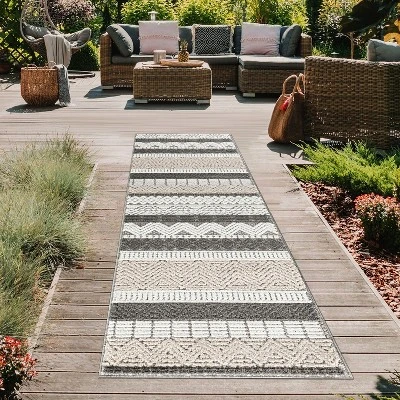 World Rug Gallery Marbella Contemporary Boho Indoor/Outdoor Area Rug 3 World Rug Gallery Marbella Contemporary Boho Indoor/Outdoor Area Rug