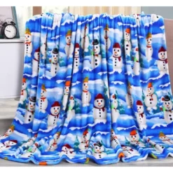 Noble House Christmas Festive And Cheery Holiday Super Soft Ultra Comfy Microplush Throw Blanket 50"x60" -Home Textiles Store GUEST 5df1ceec 797c 4bb9 bacf b7f788d38197