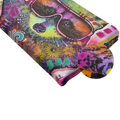 Dawhud Direct 50" X 60" Colorful Dean Russo Raccoon Fleece Throw Blanket For Women, Men And Kids 6 Dawhud Direct 50" X 60" Colorful Dean Russo Raccoon Fleece Throw Blanket For Women, Men And Kids - Image 4