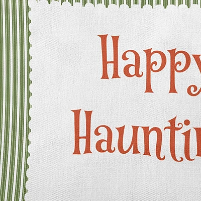 16"x16" Halloween 'Happy Haunting' Square Throw Pillow - E By Design 3 16"x16" Halloween 'Happy Haunting' Square Throw Pillow - E By Design