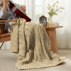 Amelie Home Cable Knitted Throw Blanket For Couch, Chenille Chunky Knit Throw Blanket 10 Amelie Home Cable Knitted Throw Blanket For Couch, Chenille Chunky Knit Throw Blanket -Home Textiles Store GUEST 615ee88e 9e6c 4f41 ae4f 37bbb2445561
