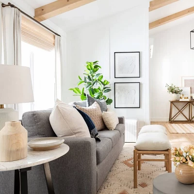 Riverton Striped Jute/Wool Area Rug Tan - Threshold™ Designed With Studio McGee 6 Riverton Striped Jute/Wool Area Rug Tan - Threshold™ Designed With Studio McGee - Image 4