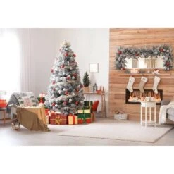 16"x16" 'Let It Snow' Square Throw Pillow Light Mauve - E By Design: Indoor Accent, Holiday Cheer Collection -Home Textiles Store GUEST 6222b6b4 d22e 42be 983b 819081046581