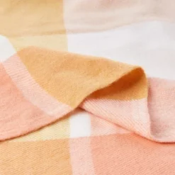 Soft Throw Blanket - Oversized, Luxuriously Fluffy, Vintage-Look And Cashmere-Like Woven Acrylic - Throws By Hastings Home (Desert Blush Plaid) -Home Textiles Store GUEST 63e2fb3e 16d0 4ebc b8ee 297817919ecb