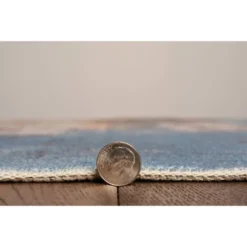 Washable Kyler Rug Beige/Blue - Linon -Home Textiles Store GUEST 64e09cdd bd38 4d62 941b 7df2acf93c94