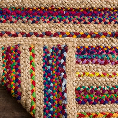 3'x5' Terri Stripe Woven Accent Rug Natural/Multi - Safavieh 4 3'x5' Terri Stripe Woven Accent Rug Natural/Multi - Safavieh - Image 2