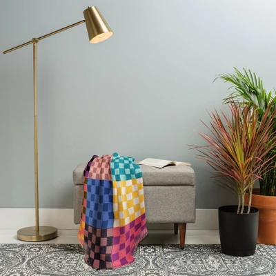 Schatzi Brown Alice Check Multi Woven Throw Blanket, 50x60 - Deny Designs 3 Schatzi Brown Alice Check Multi Woven Throw Blanket, 50x60 - Deny Designs