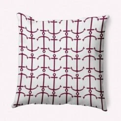 16"x16" Anchor Pattern Square Throw Pillow - E By Design -Home Textiles Store GUEST 6aff307c eb69 4c7a 9c95 996ab9b99338