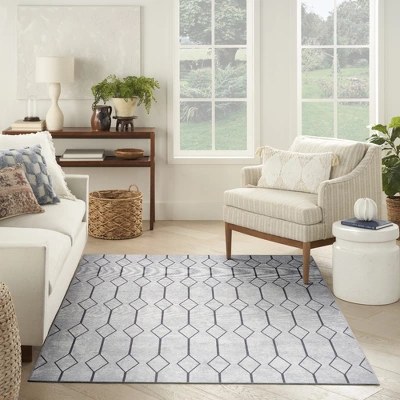 Nicole Curtis Machine Washable Series 1 Modern Trellis Indoor Rug 10 Nicole Curtis Machine Washable Series 1 Modern Trellis Indoor Rug - Image 8