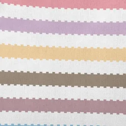 16"x16" Spring Zippy Striped Square Throw Pillow Spring Green - E By Design: Reversible, Indoor Accent Pillow, Twill Polyester