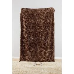 50"x70" Oversized Classic Leopard Throw Blanket Brown - Jessica Simpson -Home Textiles Store GUEST 6b8b7212 0325 49f6 9dae 52ee9ac05c14