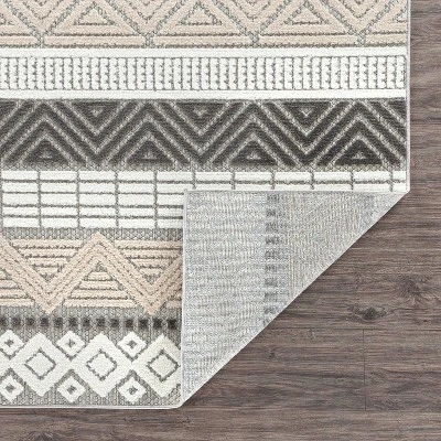 World Rug Gallery Marbella Contemporary Boho Indoor/Outdoor Area Rug 4 World Rug Gallery Marbella Contemporary Boho Indoor/Outdoor Area Rug - Image 2