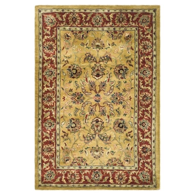 3'x5' Holly Accent Rug Gold/Red - Safavieh 4 3'x5' Holly Accent Rug Gold/Red - Safavieh - Image 2