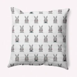 16"x16" Bunny Fluffle Easter Square Throw Pillow - E By Design -Home Textiles Store GUEST 6dd4870e 9fa2 4bbc 8551 f7e72dac5803