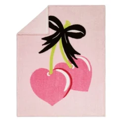 Makers Collective Heart Cherries Throw Blanket