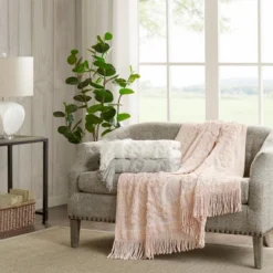 60"x50" Mila Cotton Tufted Throw Blanket 12 60"x50" Mila Cotton Tufted Throw Blanket -Home Textiles Store GUEST 6f20c756 e92d 4b54 bc0f b3b999763785