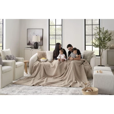 Mina Victory Lifestyle Woven Chenille Indoor Throw Blanket 10 Mina Victory Lifestyle Woven Chenille Indoor Throw Blanket - Image 8
