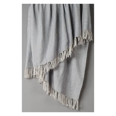 50"x60" Herringbone Throw Blanket - Rizzy Home 6 50"x60" Herringbone Throw Blanket - Rizzy Home - Image 4