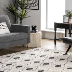 NuLOOM Joanna Diamond Trellis Soft Shag Fringe Area Rug -Home Textiles Store GUEST 7364fcf2 61aa 40a5 87aa 6a9b2e4c5bfe