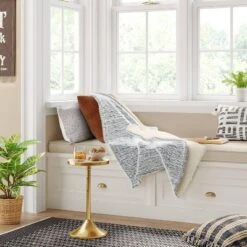 Tipped Snow Leopard Faux Fur Reversible Throw Blanket - Thresholdâ„¢