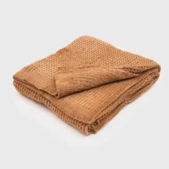 50"x60" Shiny Waffle Chenille Knit Throw Blanket - Evergrace -Home Textiles Store GUEST 7496b44e d7f4 4dad 8fdc fa3c83696b88