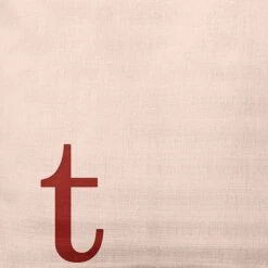 16"x16" Modern Monogram 't' Square Throw Pillow - E By Design