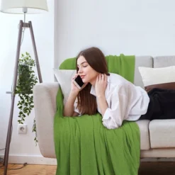 PiccoCasa 100% Cotton Soft Knit Bed Sofa Home Decor Throw Blankets -Home Textiles Store GUEST 766345f4 7657 4870 90bf 44153fc853bf