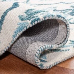 3'x5' Jacquard Hooked Accent Rug Ivory/Turquoise - Safavieh 11 3'x5' Jacquard Hooked Accent Rug Ivory/Turquoise - Safavieh -Home Textiles Store GUEST 76900972 6667 4c8c b347 a587bc52d4cc